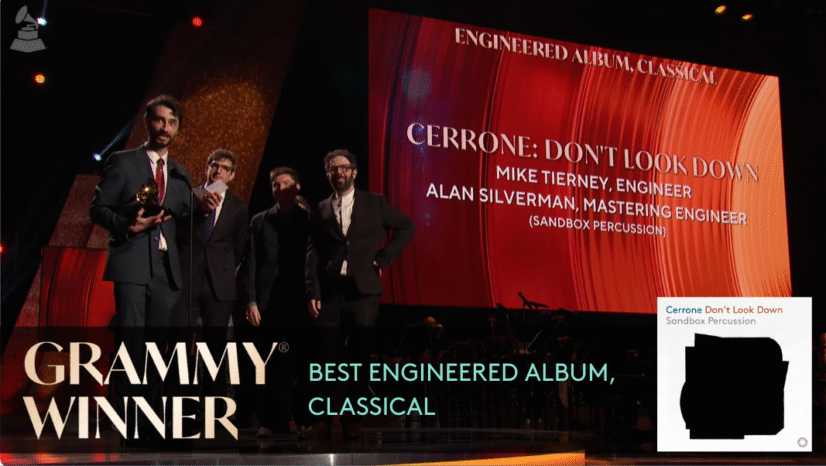 GRAMMY® Award for Sandbox Percussion ‘Cerrone: Don’t Look Down’!