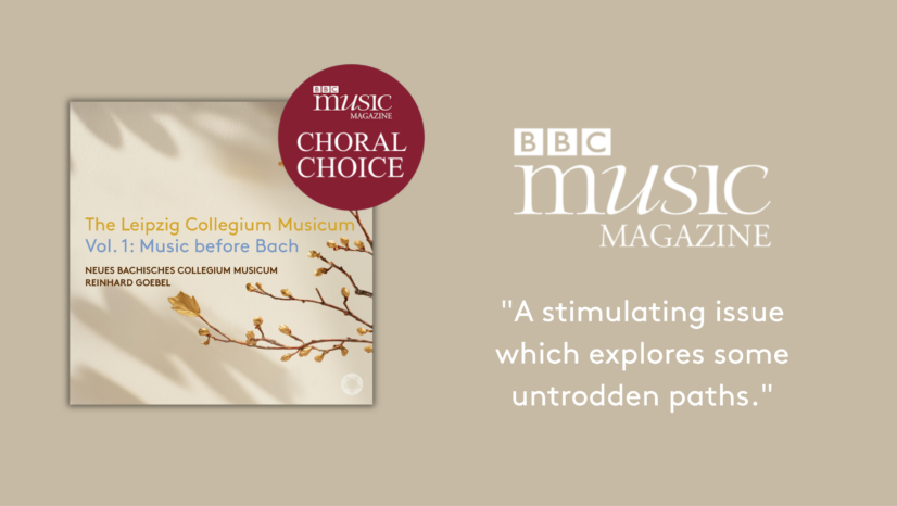 BBC Music Magazine names The Leipzig Collegium, Vol. 1: Music before Bach its Choral Choice