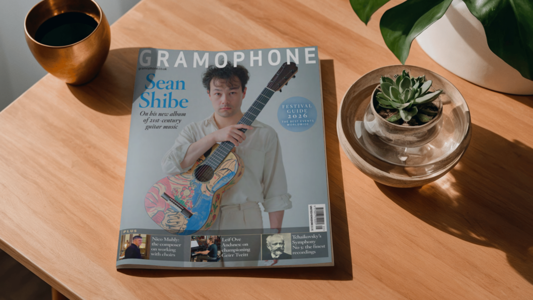 Sean Shibe on the Cover of Gramophone Magazine