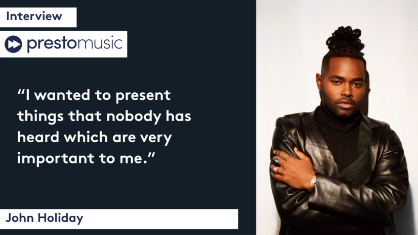 Presto Music Features John Holiday’s Over My Head
