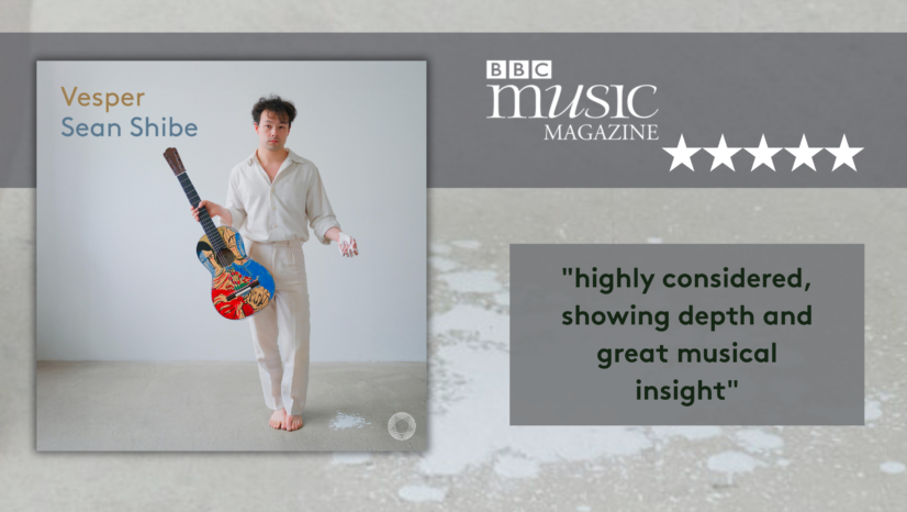 BBC Music Magazine: Five Stars for Sean Shibe’s Vesper