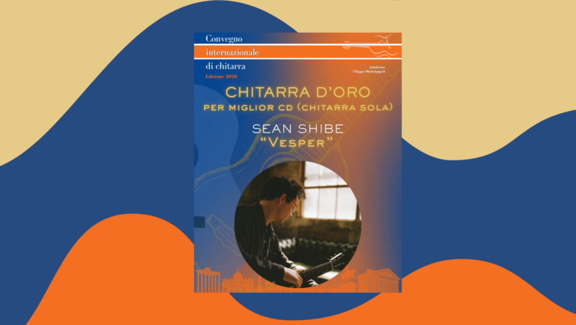 Sean Shibe’s Vesper Wins Chitarra d’Oro 2026 for Best CD (Solo Guitar)